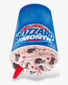 Blizzard Bom Candy Cane Oreo - Dairy Queen Reese's Outrageous Blizzard, HD Png Download, Free Download