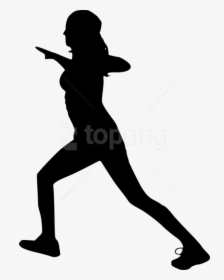 Free Png Fitness Silhouette Png Images Transparent - Boy Running Silhouette, Png Download, Free Download