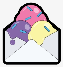 Email With Sprinkles Emailgeeks Sticker Envelope Sprinkles - Cartoon, HD Png Download, Free Download