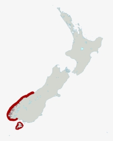 Fiordland Penguin Distribution Map - New Zealand Map, HD Png Download, Free Download