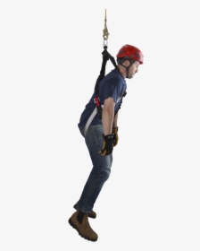 Worker Fall In Harness, HD Png Download, Free Download