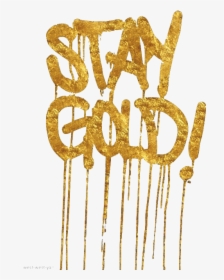 Dripping Gold Tumblr Download - Calligraphy, HD Png Download, Free Download