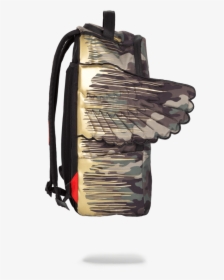Sprayground- Gold Camo Drip Wings Backpack - Messenger Bag, HD Png Download, Free Download