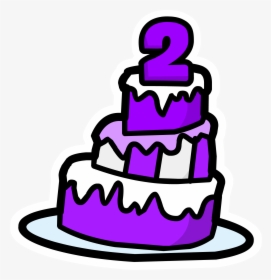 Club Penguin Rewritten Wiki - Birthday Cake 4 Png, Transparent Png, Free Download