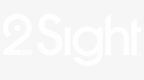 White Color One Line 2nd Sight Logo For Small Size - Graphic Design, HD Png Download, Free Download