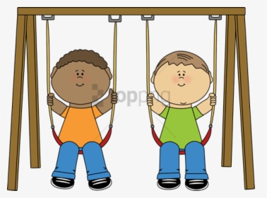 Kids On Swings Clipart, Hd Png Download , Png Download - Swinging Clip Art, Transparent Png, Free Download