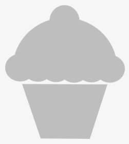 Gray Cupcake Clipart, HD Png Download, Free Download