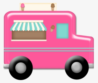 Cupcake Clipart Truck - Carrinho De Sorvete Png, Transparent Png, Free Download