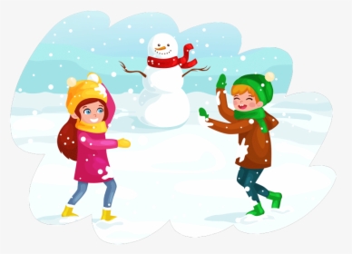 Merry And Bright Png , Png Download - Winter Kids, Transparent Png, Free Download