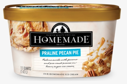 Homemade Brand Praline Pecan Pie Ice Cream 48oz - Homemade Peanut Butter And Chip, HD Png Download, Free Download