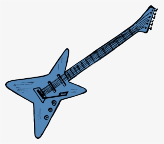 Electric Guitar Drawing 1 - Bass Guitar, HD Png Download, Free Download