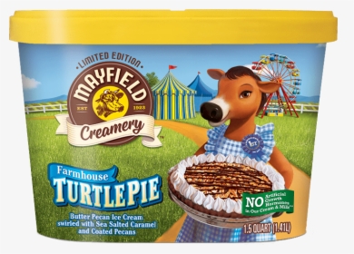 Farmhouse Turtle Pie - Mayfield Turtle Pie Ice Cream, HD Png Download, Free Download