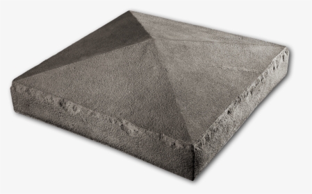 Peaked Collumn Cap Gray 20x20x2 - Concrete, HD Png Download, Free Download