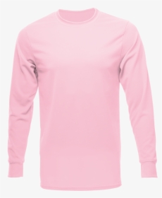 Unisex Long Sleeve Dry Shirt, Light Pink - Unisex Long Sleeve Shirt, HD Png Download, Free Download