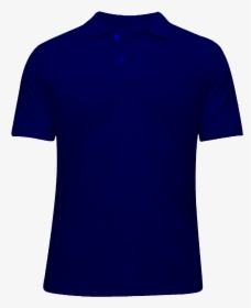 Marineblue Polo Shirt Front - Polo Shirt, HD Png Download, Free Download