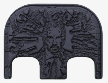 John Wick Titanium Blackout Finish Back Plate - Carving, HD Png Download, Free Download