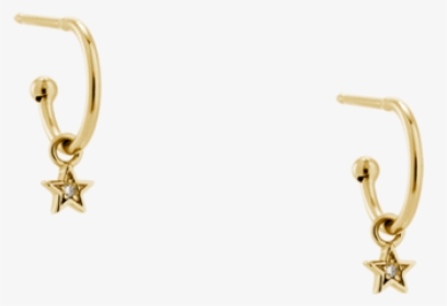 Kirstin Ash Crystal Star Hoop Earrings - Earrings, HD Png Download, Free Download