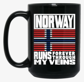 Norway Puerto Rico Runs My Veins Retro Flag T-shirt - Beer Stein, HD Png Download, Free Download