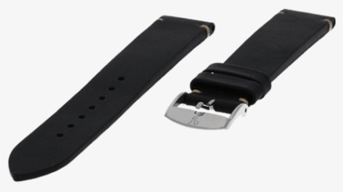 Black Leather Vintage Watch Band 19mm"  Class="lazyload - Strap, HD Png Download, Free Download