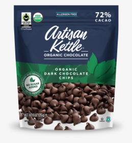Organic No Sugar Added Dark Chocolate Chips, HD Png Download, Free Download
