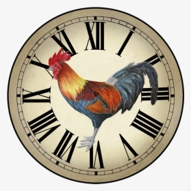 Fancy Rooster Roman Really - Roman Numerals Clock, HD Png Download, Free Download