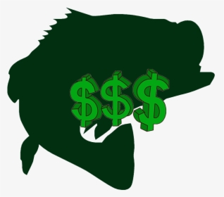 Jumping Bass Fish Silhouette, HD Png Download, Free Download