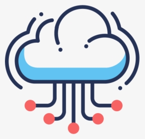 Web Cloud Hosting Bi Color Flat Icon - Cloud Services Icon Png, Transparent Png, Free Download