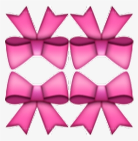 Bow Emoji Transparent Background - Pink Ribbon Emoji Png, Png Download, Free Download