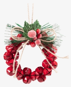 Wreath With Bells - Wreath, HD Png Download, Free Download