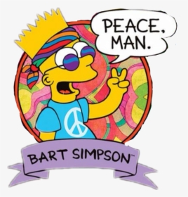 Bart Simpson Peace Man, HD Png Download, Free Download