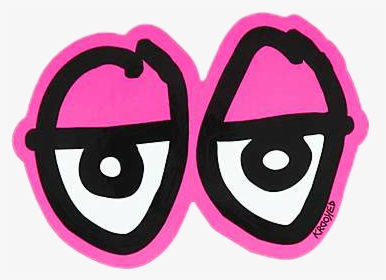 ##tumblr #trippy #sticker #eyes #tired - Krooked Skateboards Logo, HD Png Download, Free Download