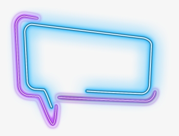#ftestickers #callout #speechbubble #thoughtbubble - Text Box Neon Png, Transparent Png, Free Download