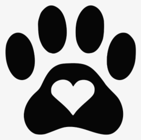 #freetoedit #dog #cute #heart #dogpaw #paw #love - Paw Print With Heart Inside, HD Png Download, Free Download