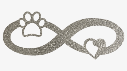 Infinity Paw Metal Wall Sign - Infinity Sign For Dog, HD Png Download, Free Download