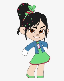 Vanellope"s Outfit & Badge With Left Arm Out - Vanellope Von Schweetz Hat, HD Png Download, Free Download