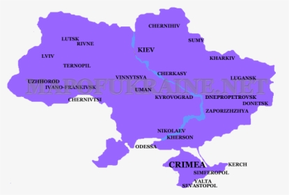 Ukraine Flag Map, HD Png Download, Free Download