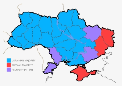 Ukraine Map 2014, HD Png Download, Free Download
