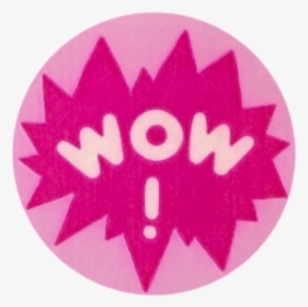 #wow #wow #sticker #messy #pink #png #cute - Circle, Transparent Png, Free Download
