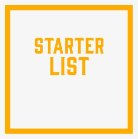 Squareframe Starterlist - Amber, HD Png Download, Free Download