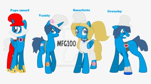 Mixelfangirl100, Crossover, Earth Pony, Papa Smurf, - Earth Pony Unicorn Pegasus Or Alicorn, HD Png Download, Free Download