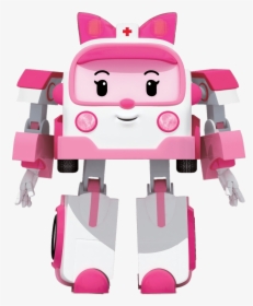 Robocar Poli Character Amber - Robocar Poli T Shirt, HD Png Download, Free Download