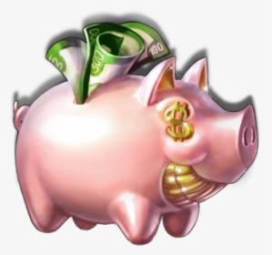 07 Symbol Pig Piggyriches Thumbnail - Domestic Pig, HD Png Download, Free Download