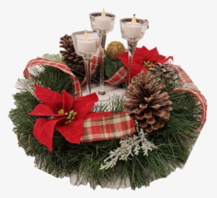 Holiday Wreath/centerpiece - Wreath, HD Png Download, Free Download