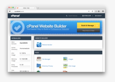Site Builder Cpanel, HD Png Download, Free Download
