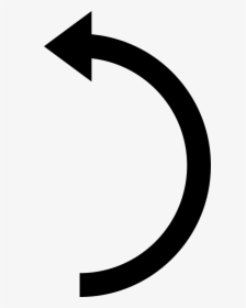 Curved Left Arrow Symbol - Curved Arrow Symbol, HD Png Download, Free Download