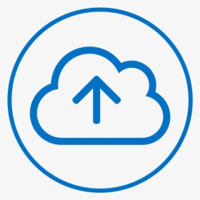 Cloud Upload Icon - Circle, HD Png Download, Free Download