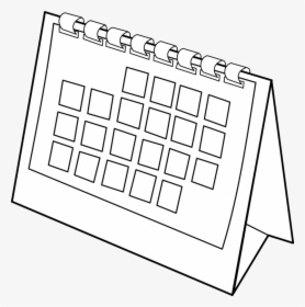 Calendar Date Computer Icons Time Download Calendar - Calendar Clipart Black And White, HD Png Download, Free Download