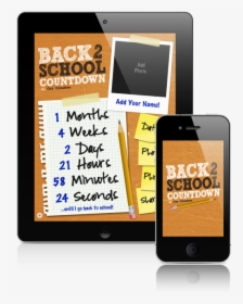 Back To School Countdown App, HD Png Download, Free Download