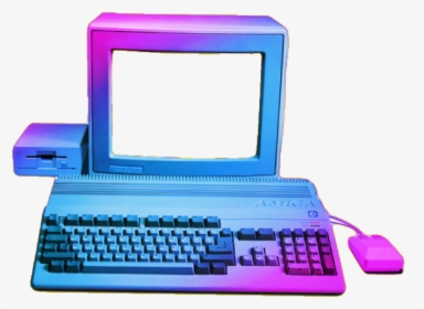 #vaporwave #png#freetoedit - Old Computer And New Computer, Transparent Png, Free Download