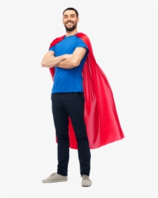 People With Superhero Cape, HD Png Download, Free Download